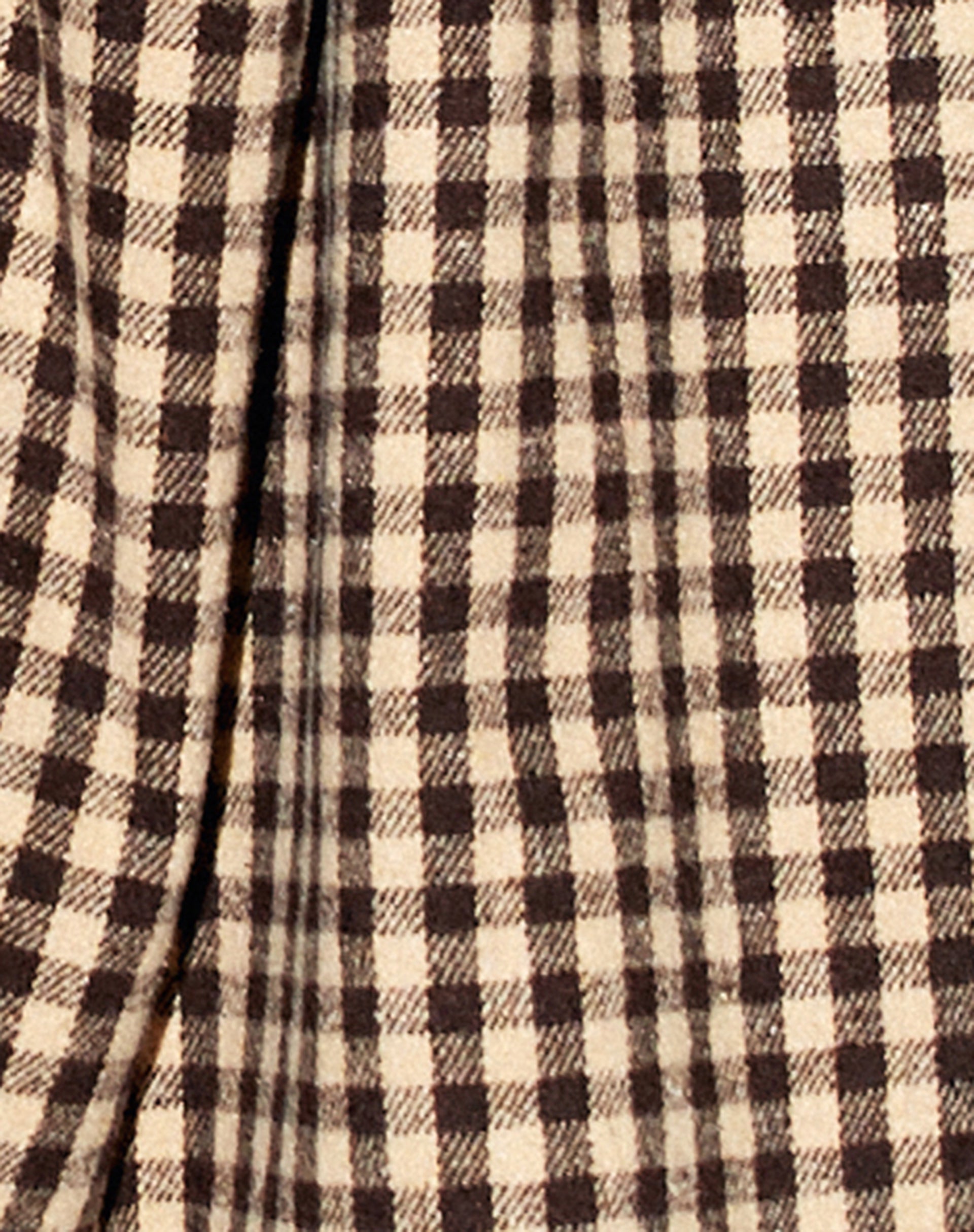 Marcella Shirt in Tan Black Gingham-Nico Sky