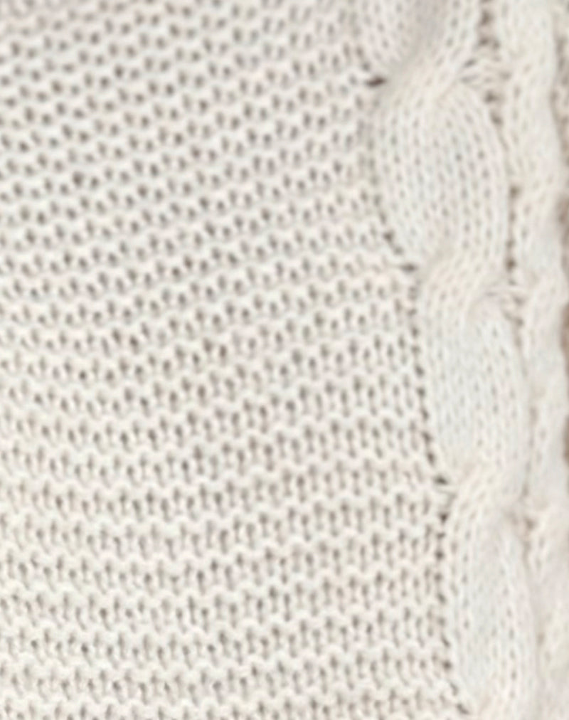 Emarti Jumper in Luxe Chunky Knit Ivory-Nico Sky