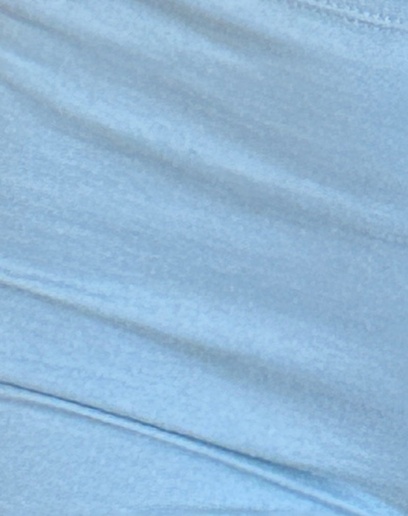 Eunia Micro Shorts in Nantucket Blue-Nico Sky