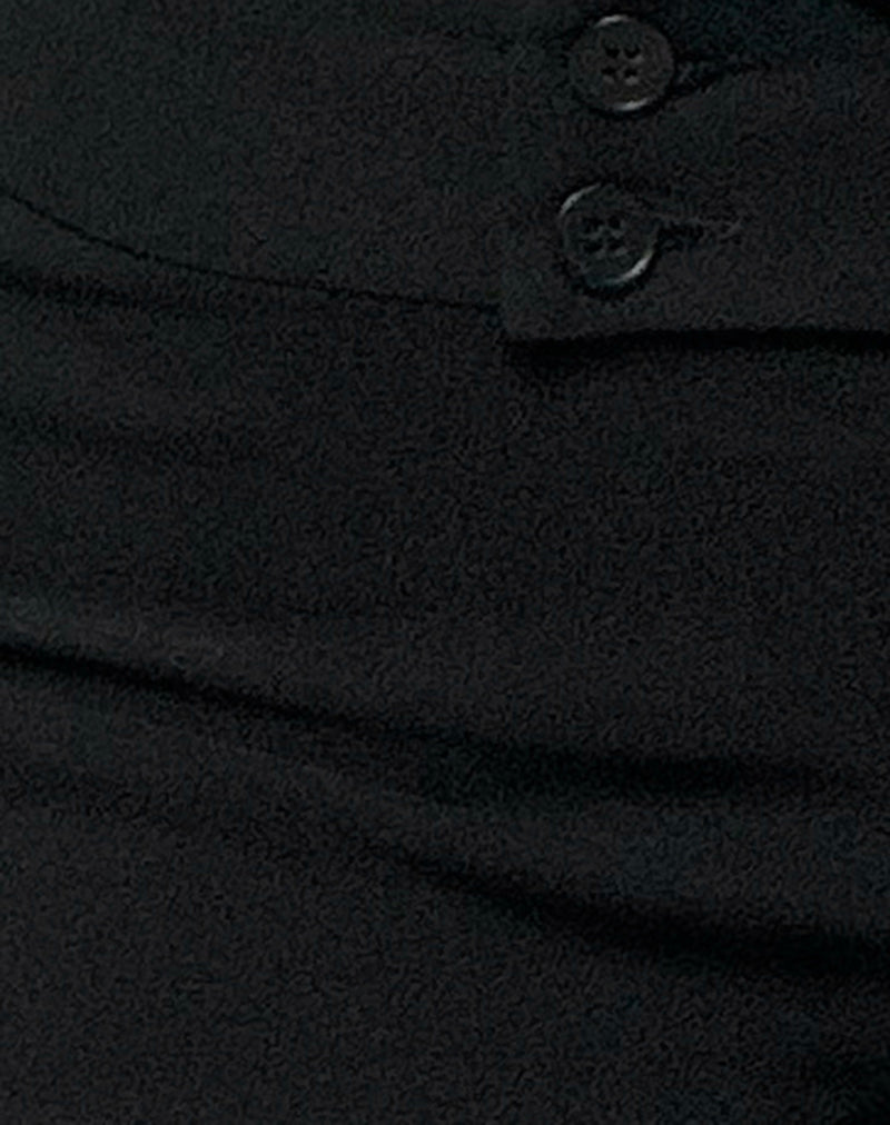 Falita Tailored Trouser in Black-Nico Sky