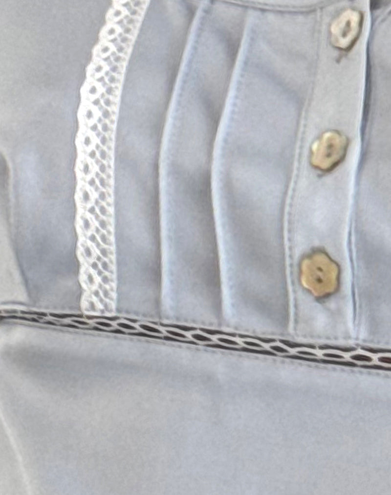 Gavrilla Top in Satin Baby Blue-Nico Sky