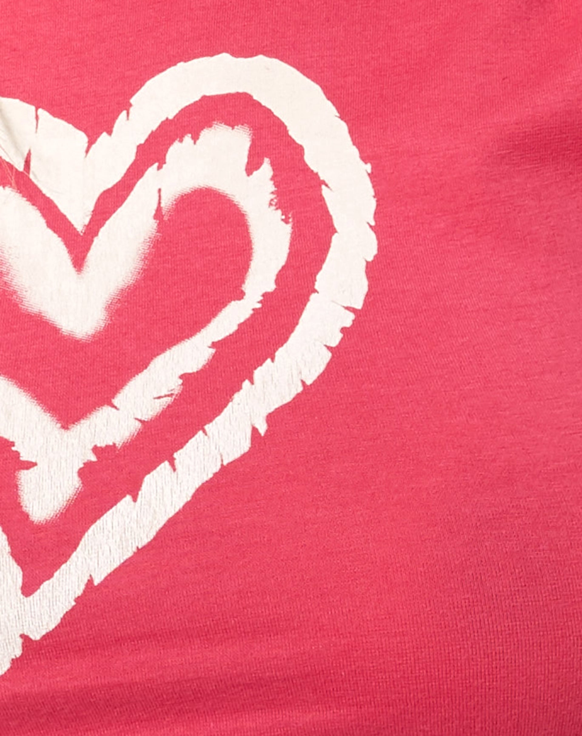 Gimon Crop Top in Hot Pink Heart-Nico Sky