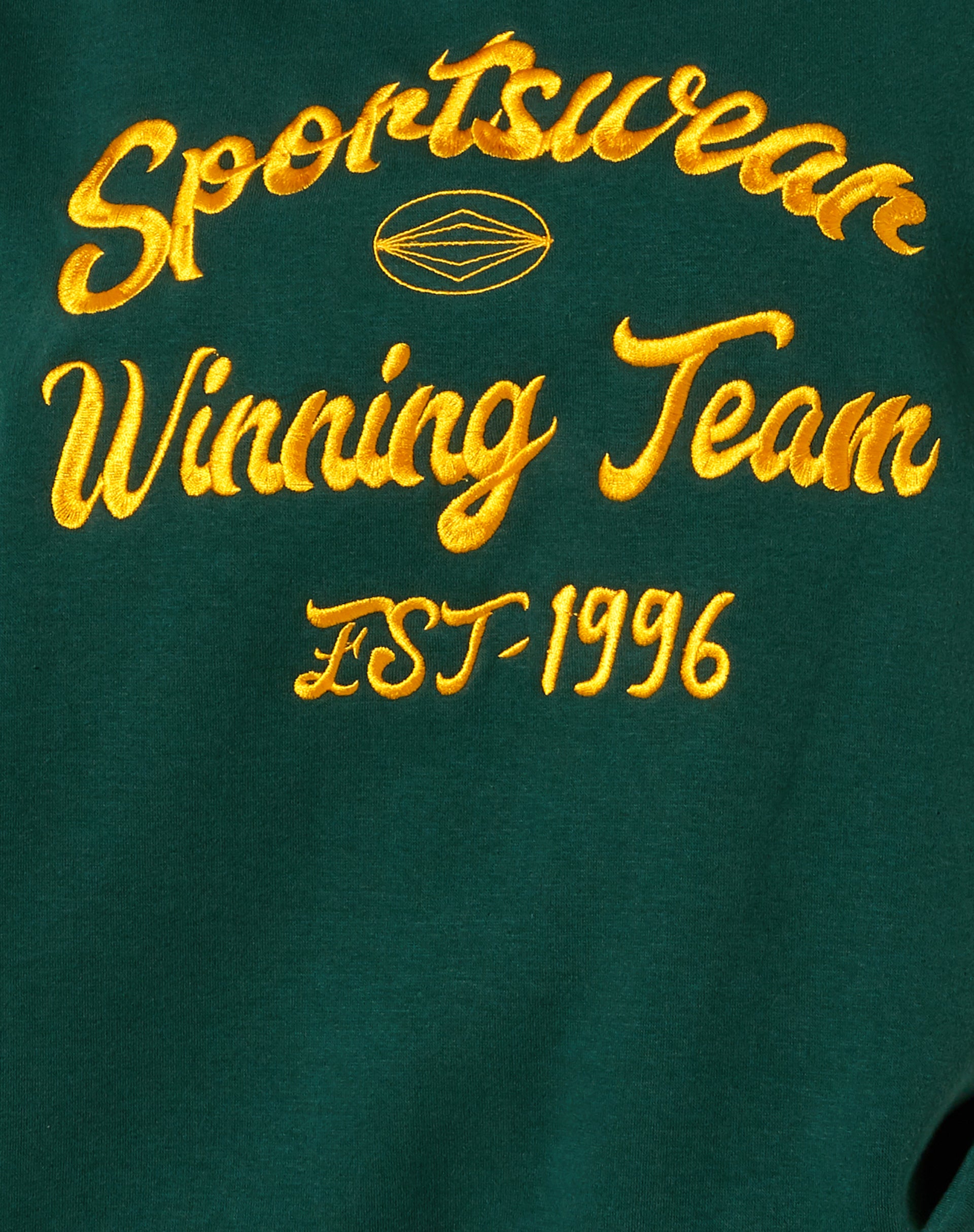 Glan Sweatshirt in Forest Green in Winning Team Mix Embro-Nico Sky