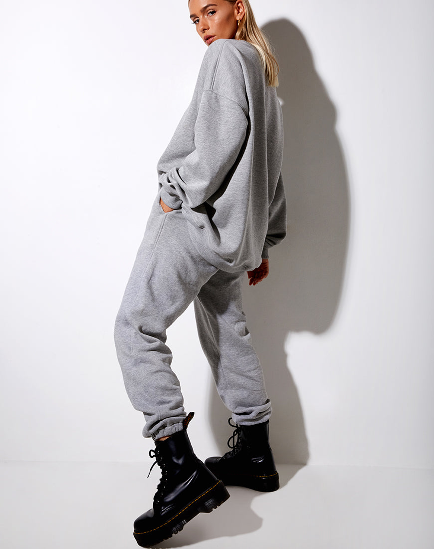 Glo Sweatshirt in Grey Marl Angelo-Nico Sky