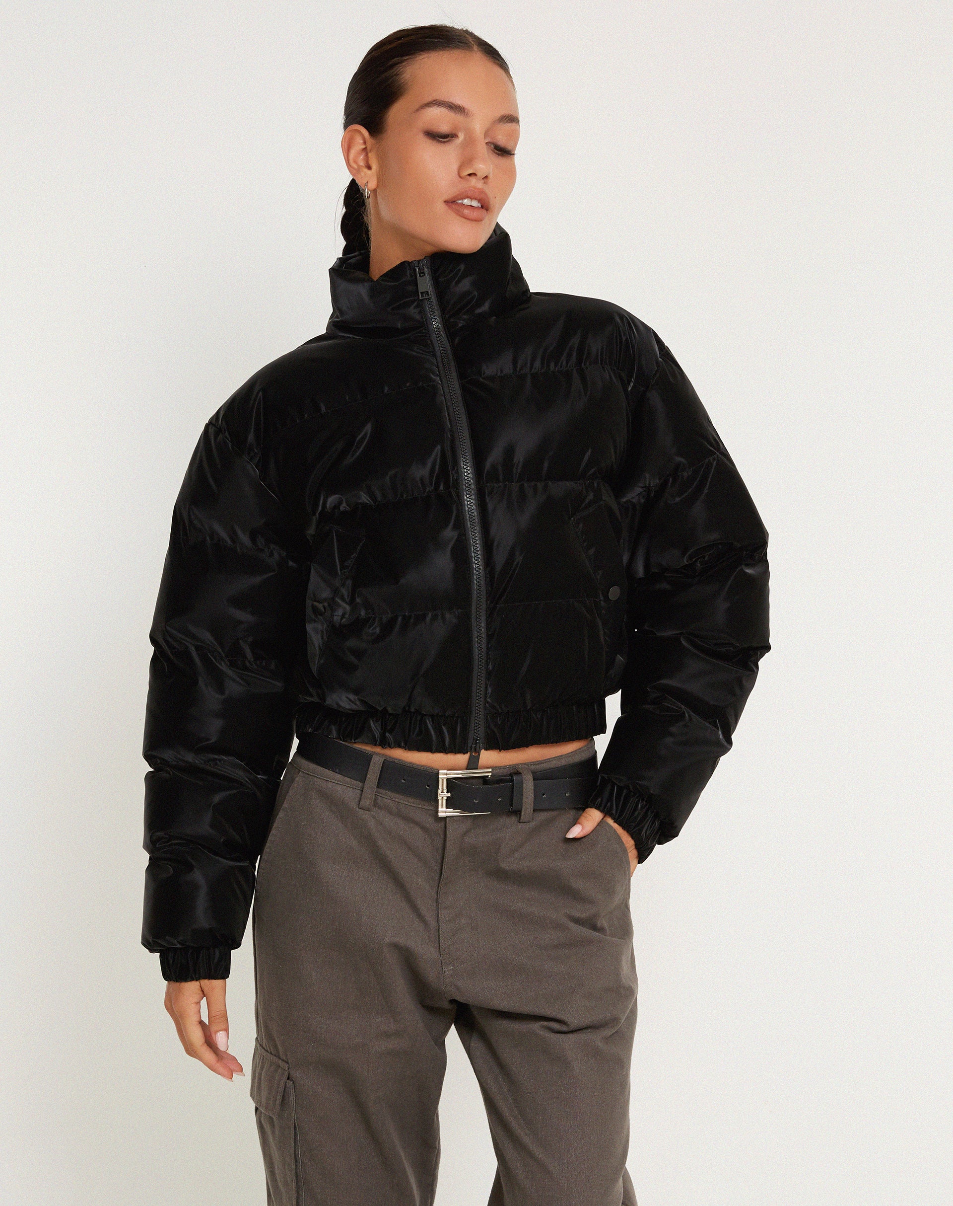 Guntur Puffa Jacket in Black-Nico Sky