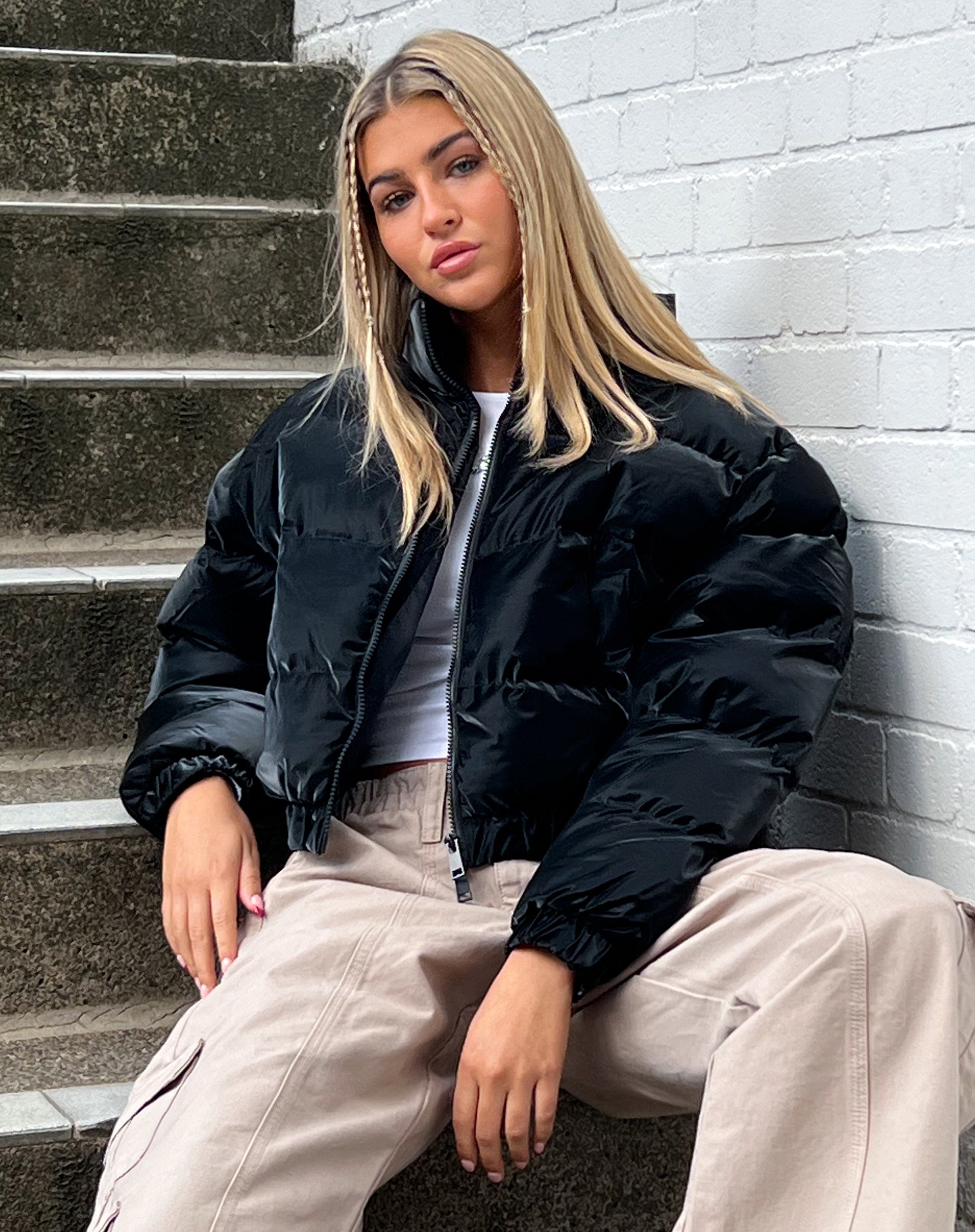 Guntur Puffa Jacket in Black-Nico Sky