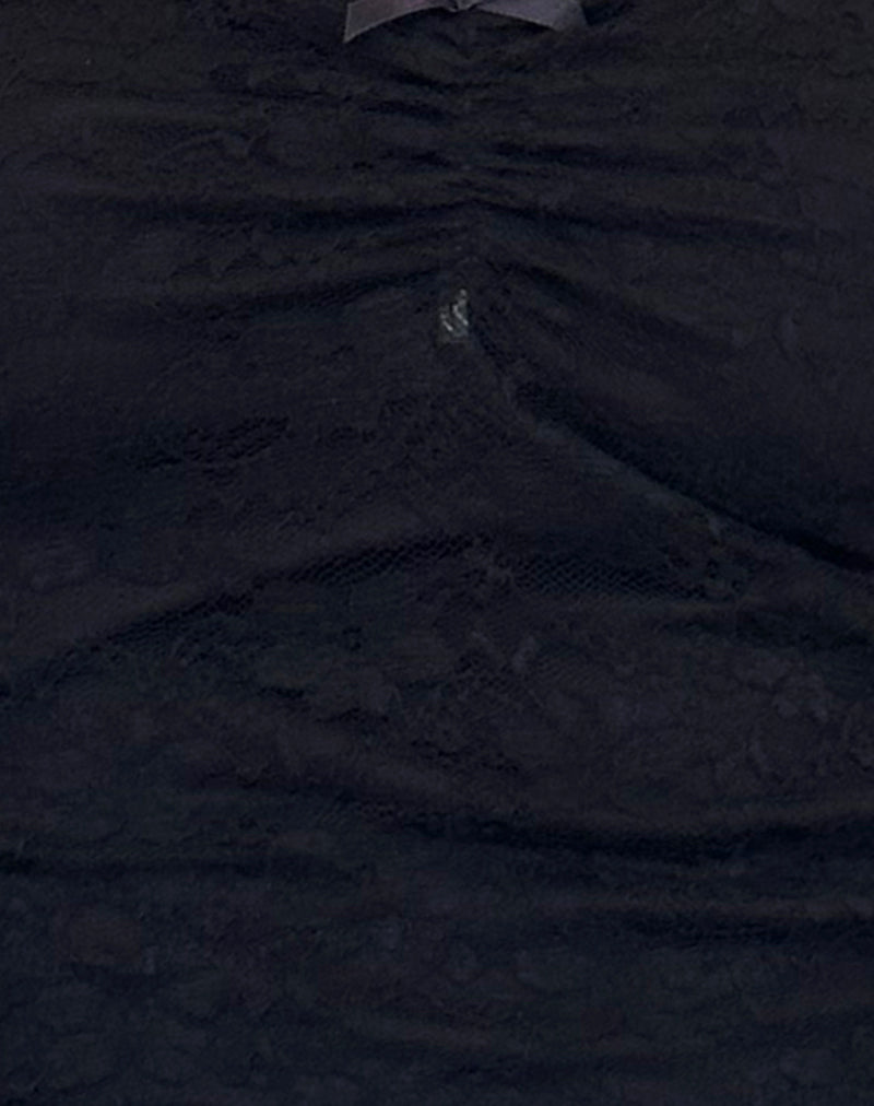 Hali Lace Cami Top in Orchid Black Lace-Nico Sky