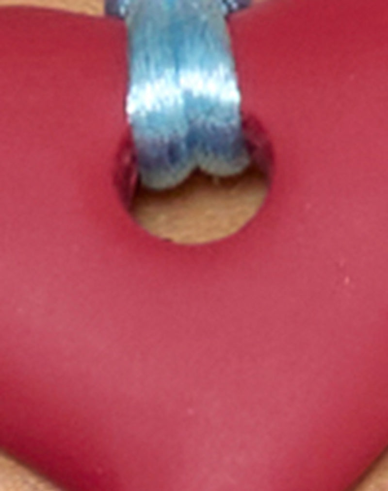 Heart Necklace in Resin Red-Nico Sky