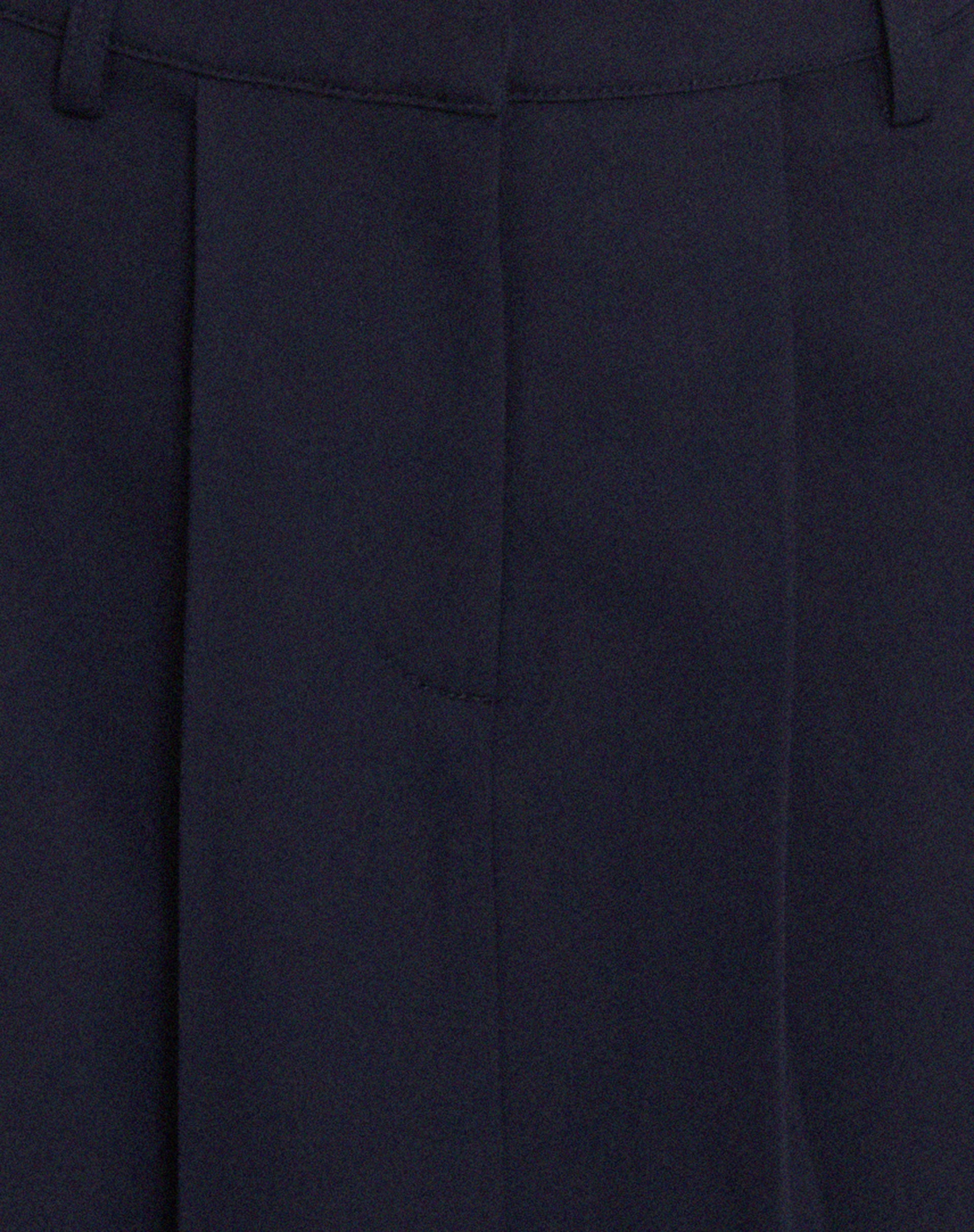 Colette Pleated Knee Length Skirt in Navy-Nico Sky