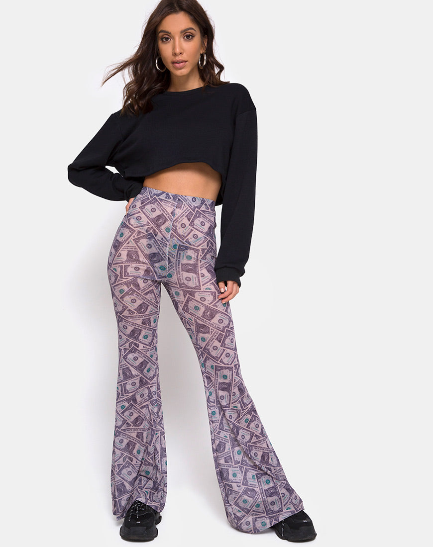 Herlom Trouser in Dollar Bill-Nico Sky