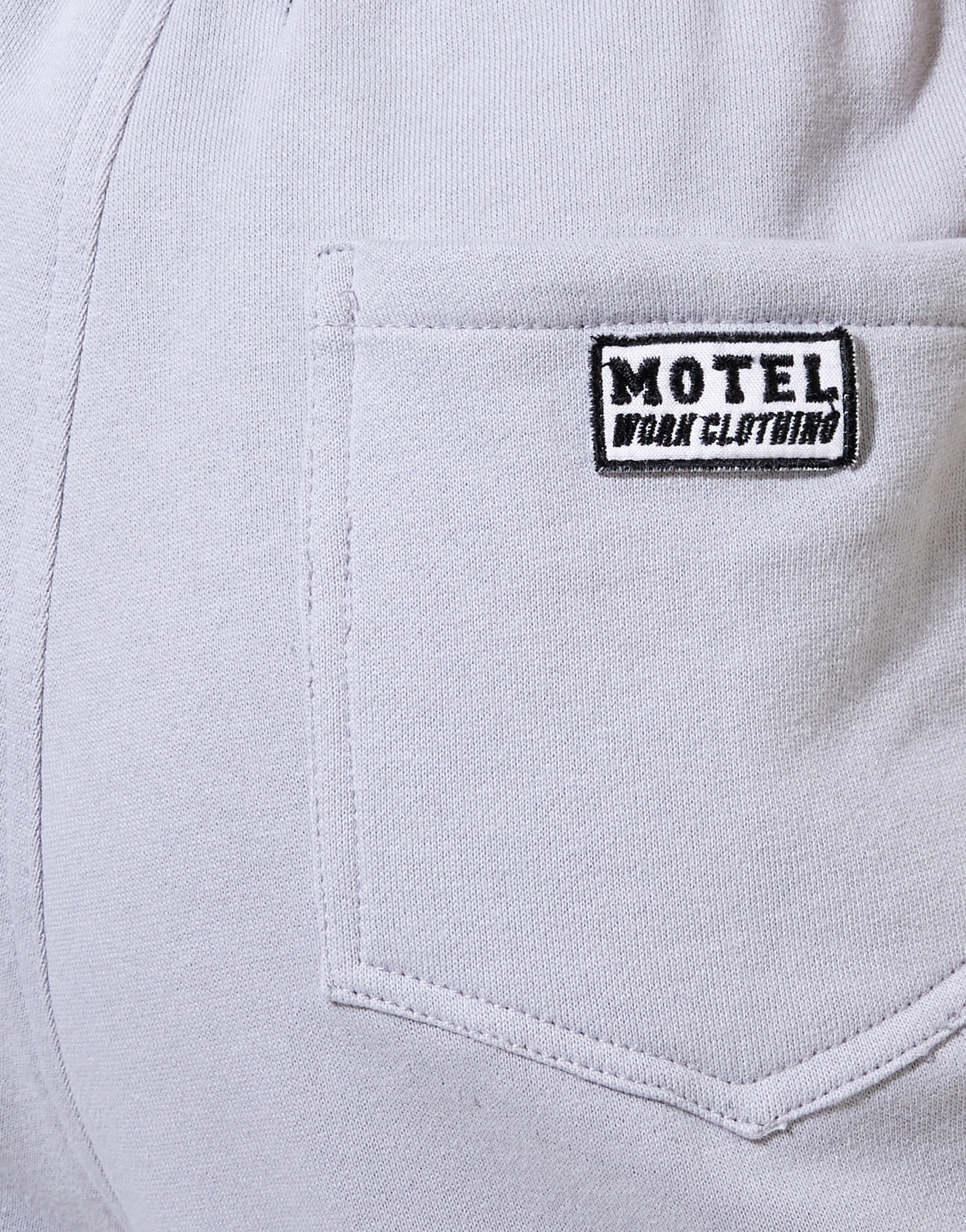 Bamal Jogger in Lunar Rock with Motel Work Clothing Label Embro-Nico Sky