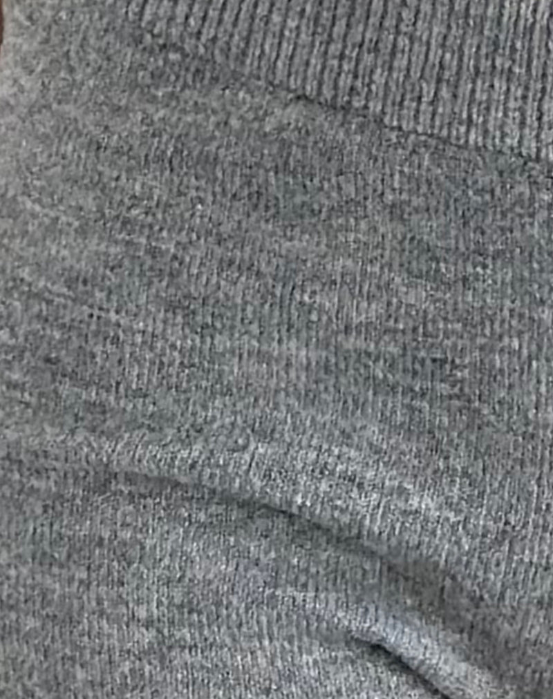 Husan Hot Pants in Knit Grey-Nico Sky