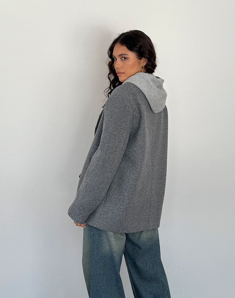Binaiya Oversized Blazer in Grey-Nico Sky