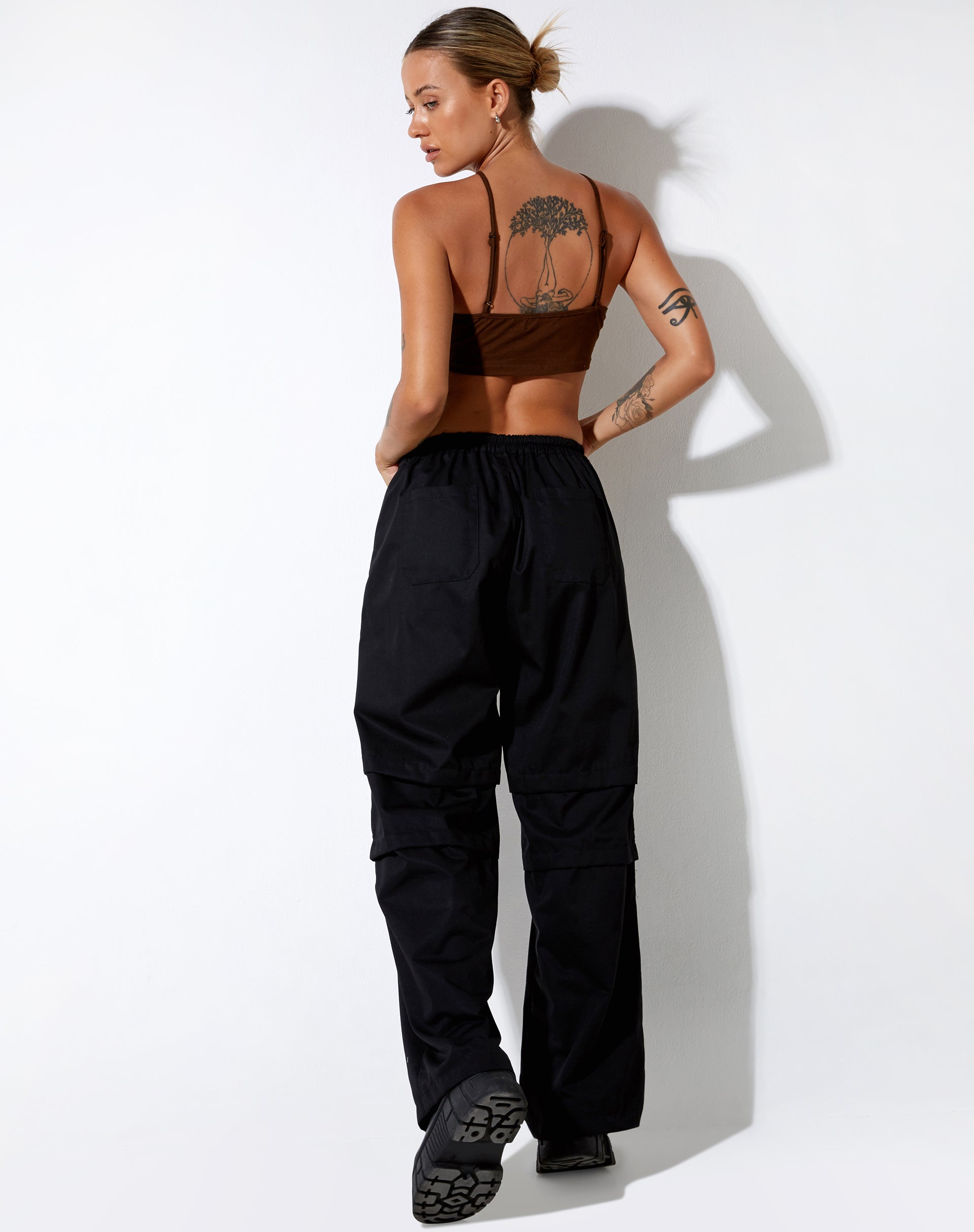 Intan Crop Top in Cocoa-Nico Sky