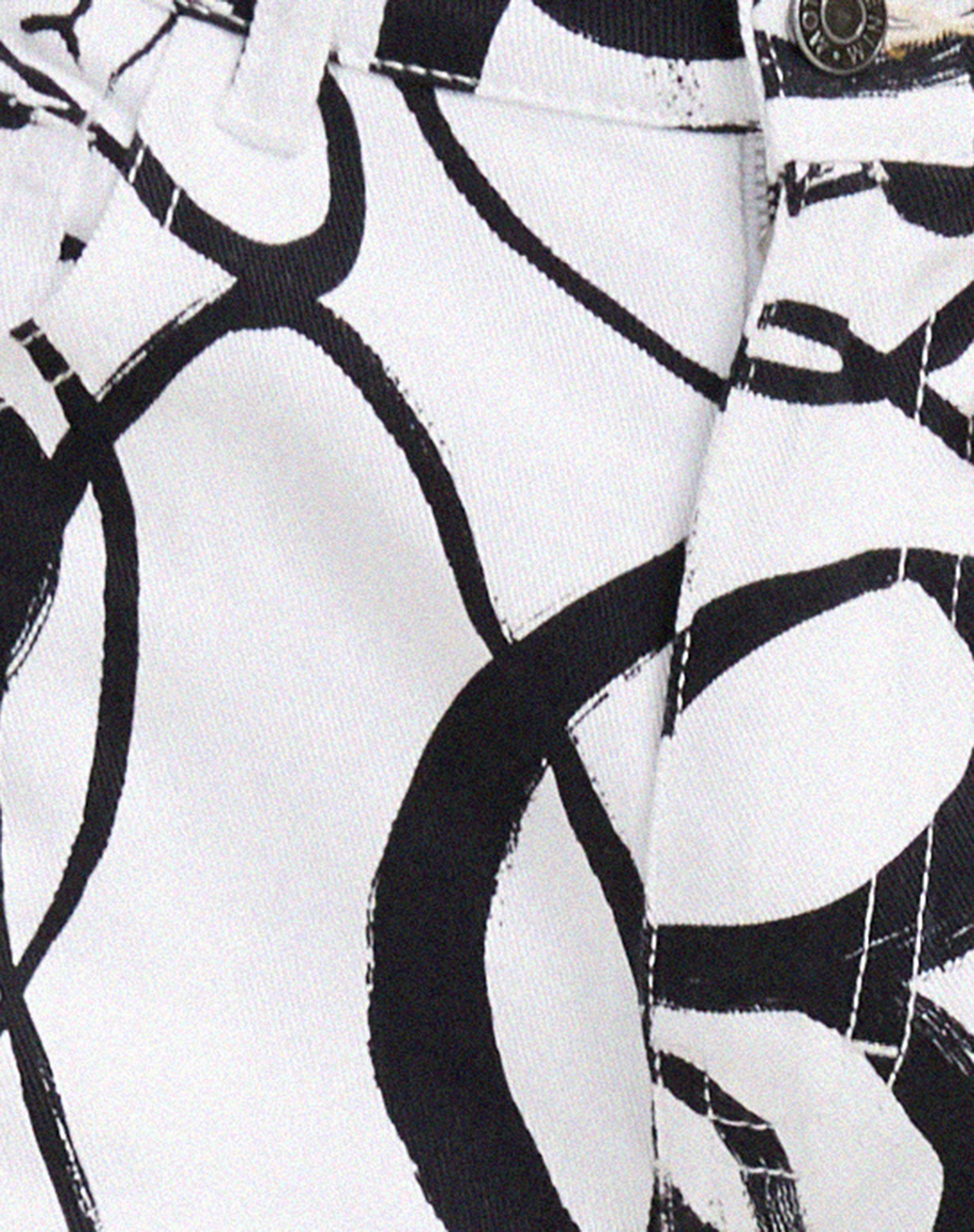 Parallel Jeans in Mono Doodle Black and White-Nico Sky