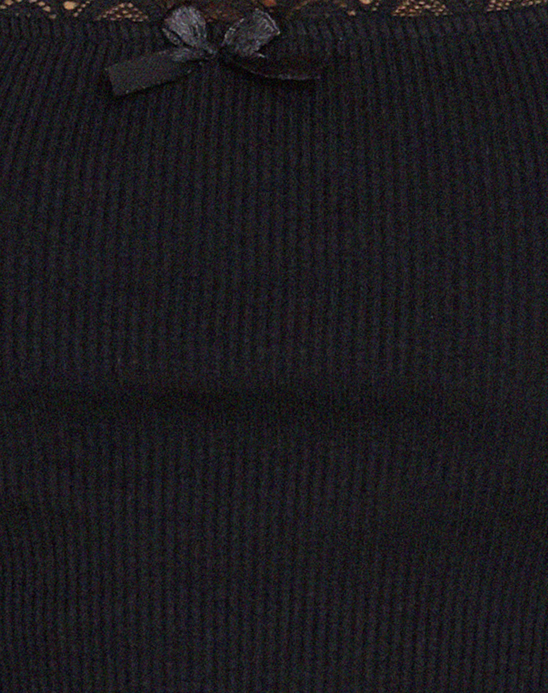 Bovita Long Sleeve Top in Rib Black-Nico Sky