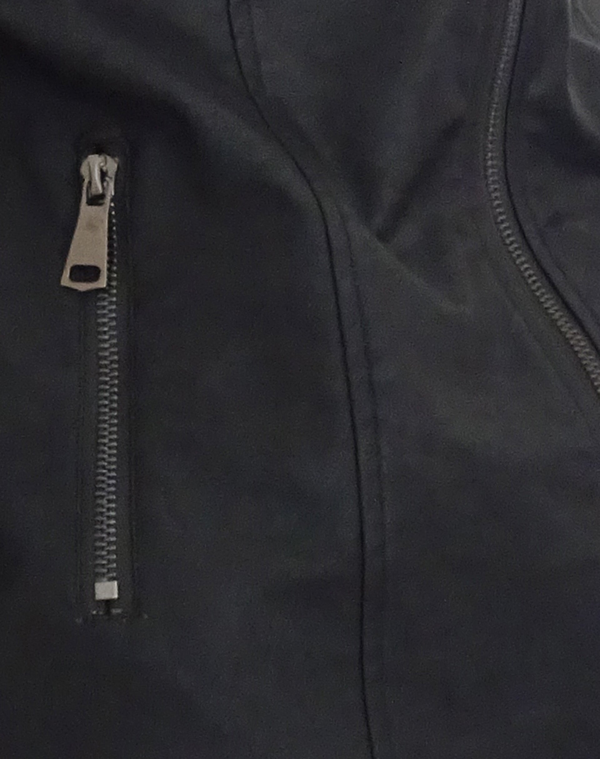 MOTEL X JACQUIE Jacquie Zip Up Biker Jacket in PU Black with White Stripe-Nico Sky