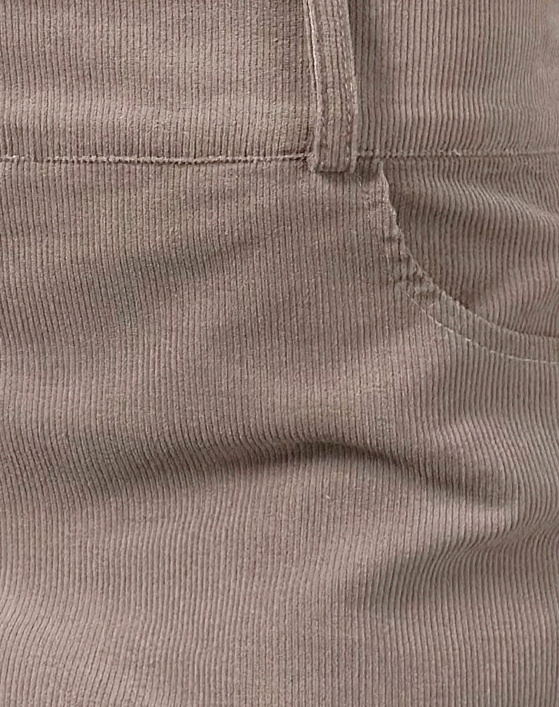 Mahito Skort in Babycord Light Taupe-Nico Sky