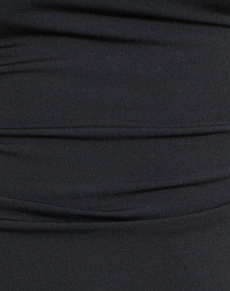 Jasila Vest Top in Black-Nico Sky