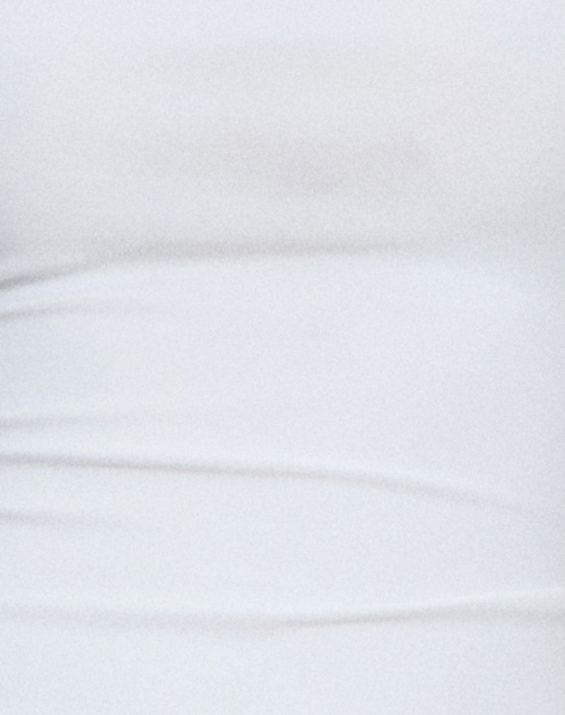 Jasila Vest Top in White-Nico Sky