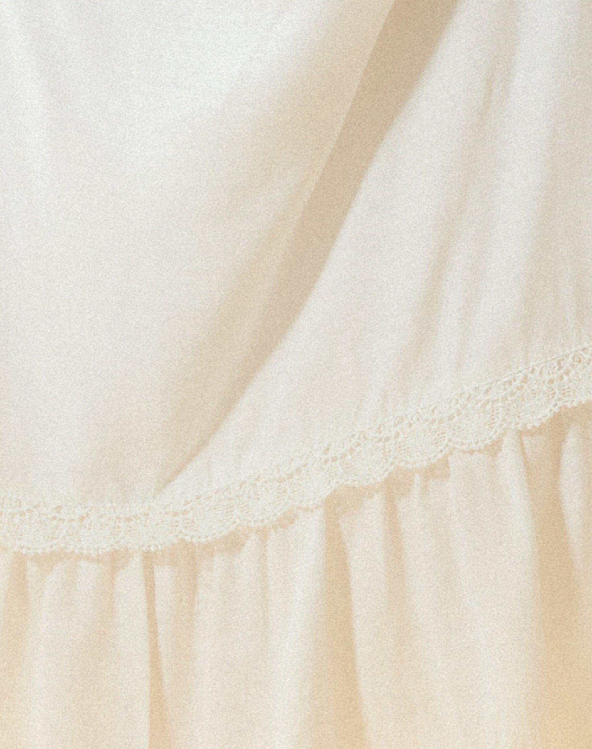 Kokies Frill Hem Midi Skirt in White-Nico Sky