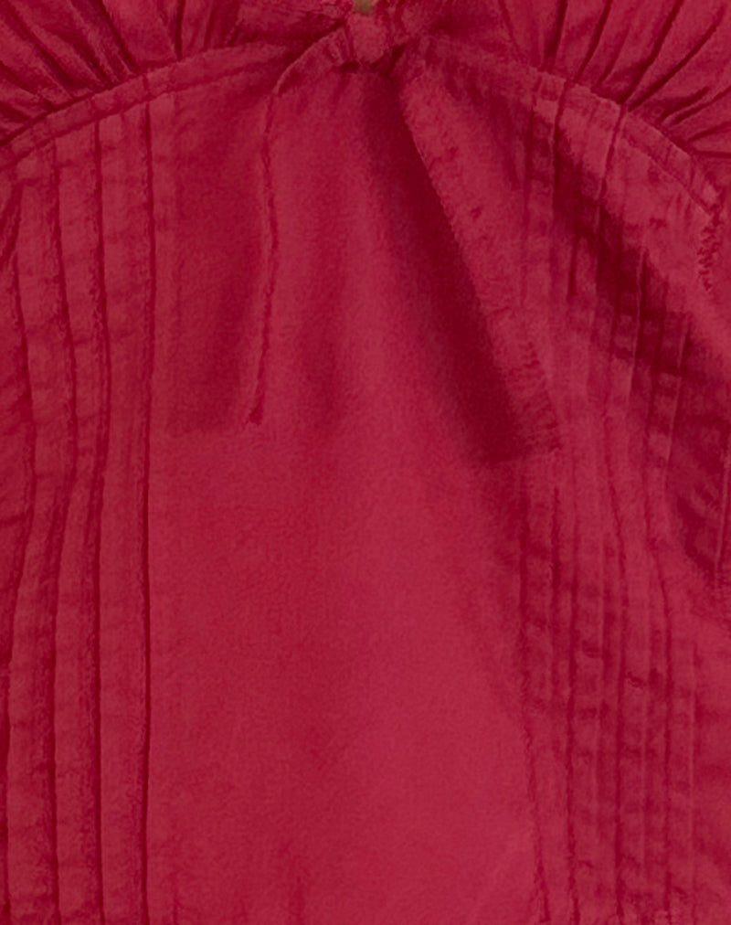 Jepuni Cami Top in Adrenaline Red-Nico Sky