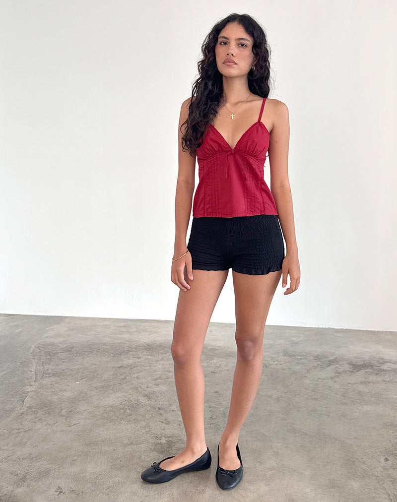 Jepuni Cami Top in Adrenaline Red-Nico Sky