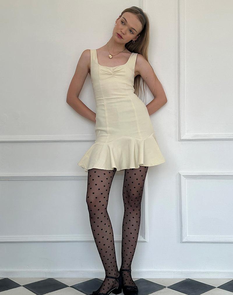 Jetsam Mini Dress in Cream-Nico Sky
