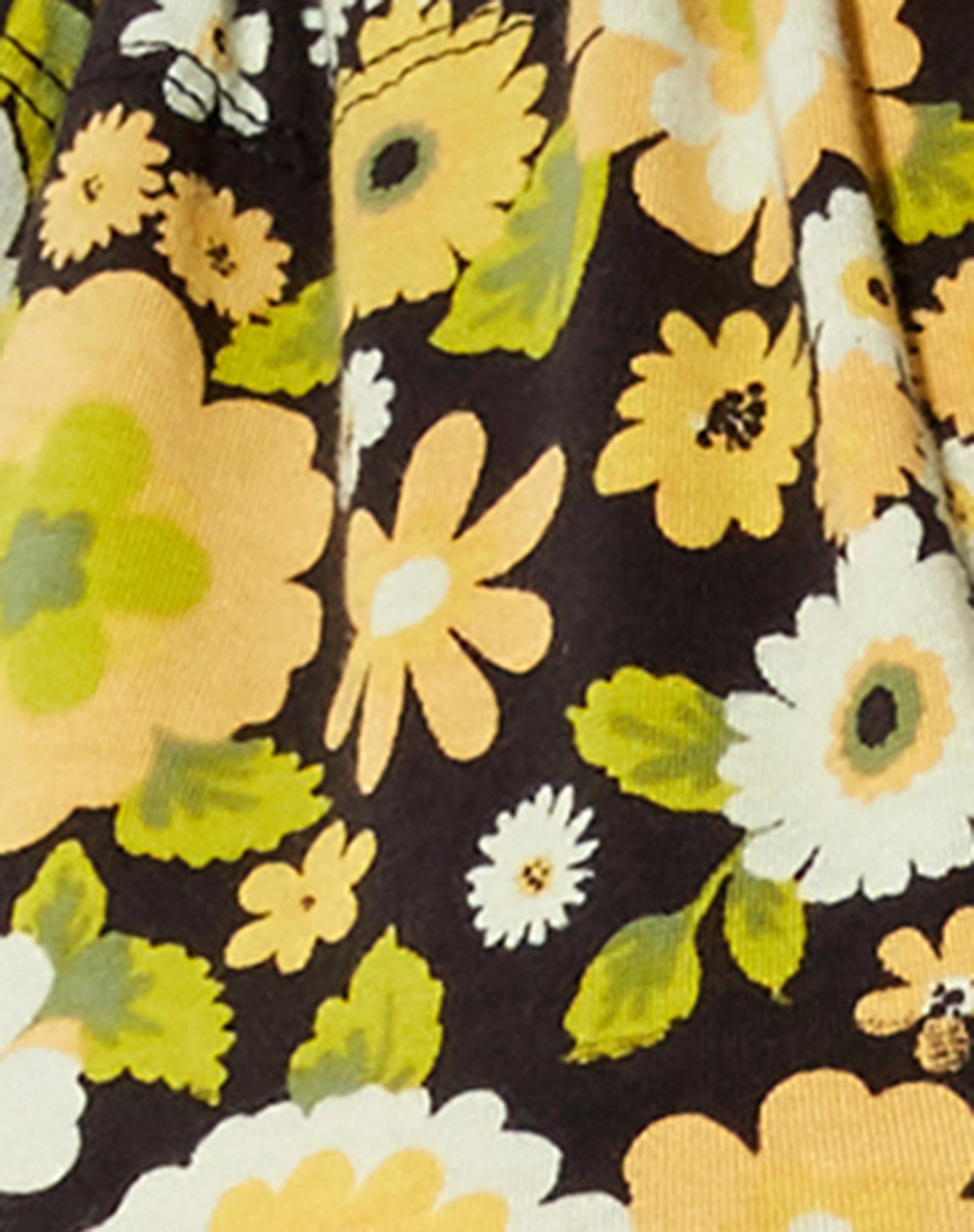 Jica Crop Top in Retro Floral-Nico Sky