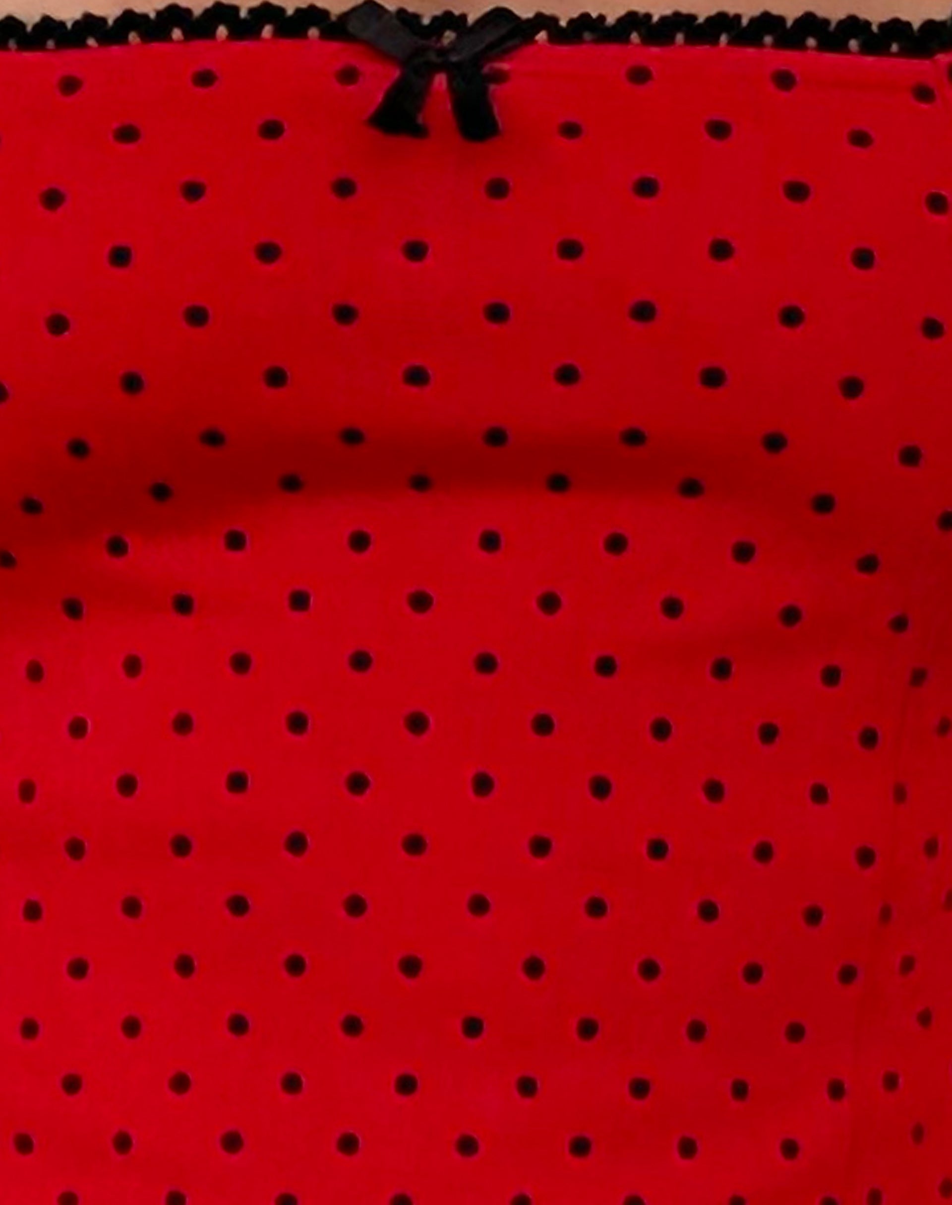 Jinae Pleat Detail Mini Dress in Red Polka Sateen-Nico Sky