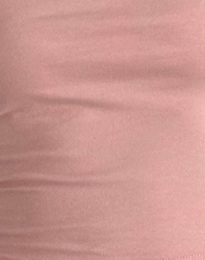 Jiniso Crop Top in Pink Lady with Ivory Bows-Nico Sky