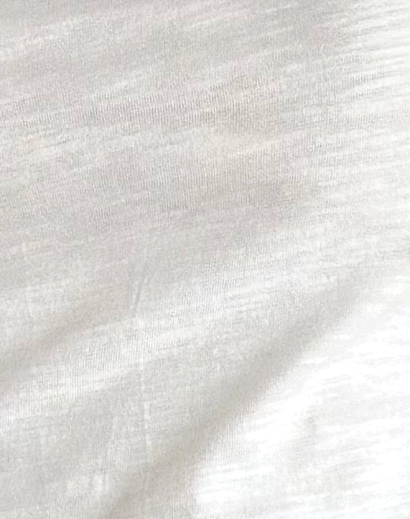 Jojes Jersey Tee Top in White-Nico Sky