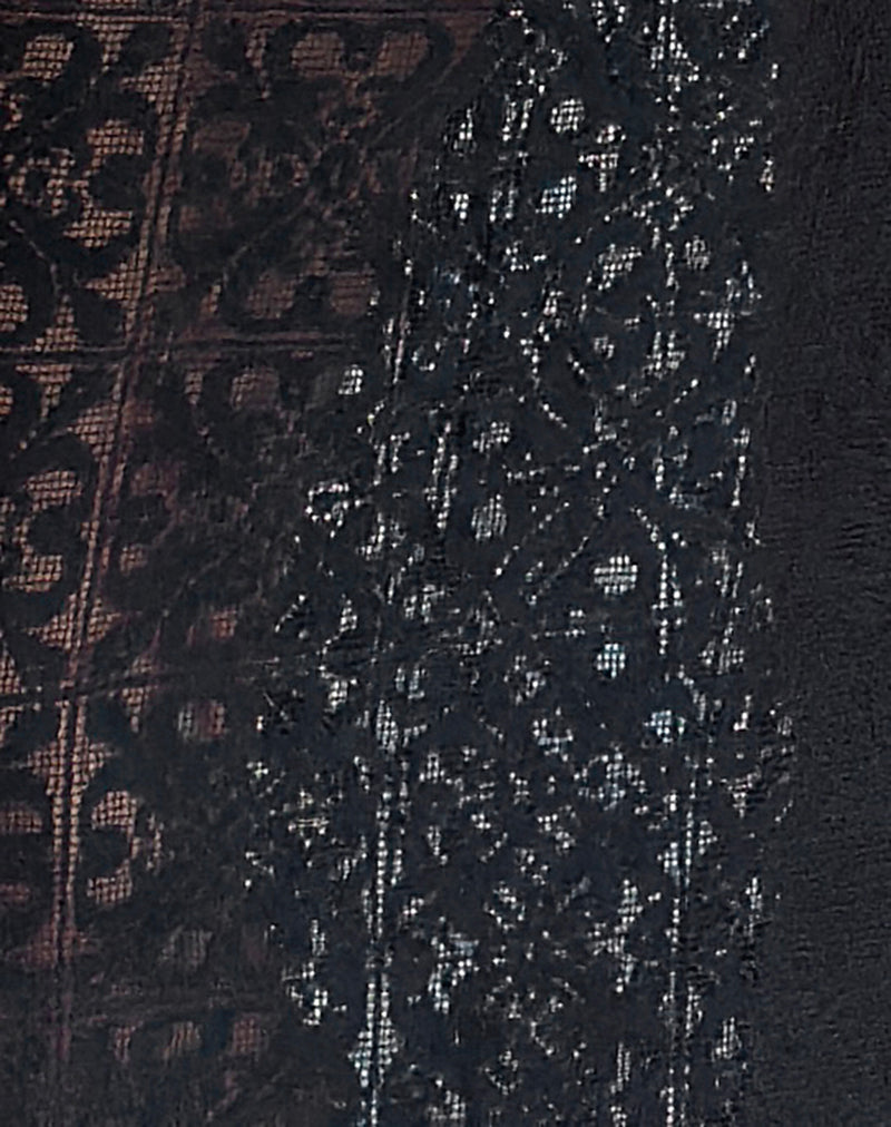 Layla Maxi Skirt in Clover Lace Black-Nico Sky