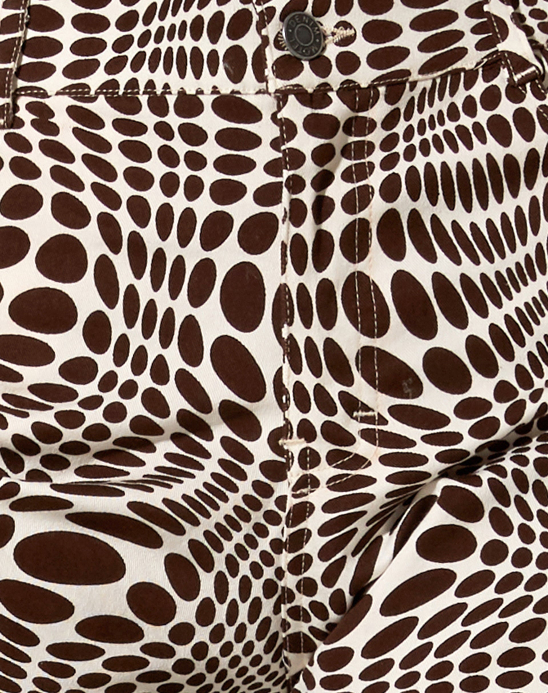 Jopan Flare Trouser in Optic Polka-Nico Sky