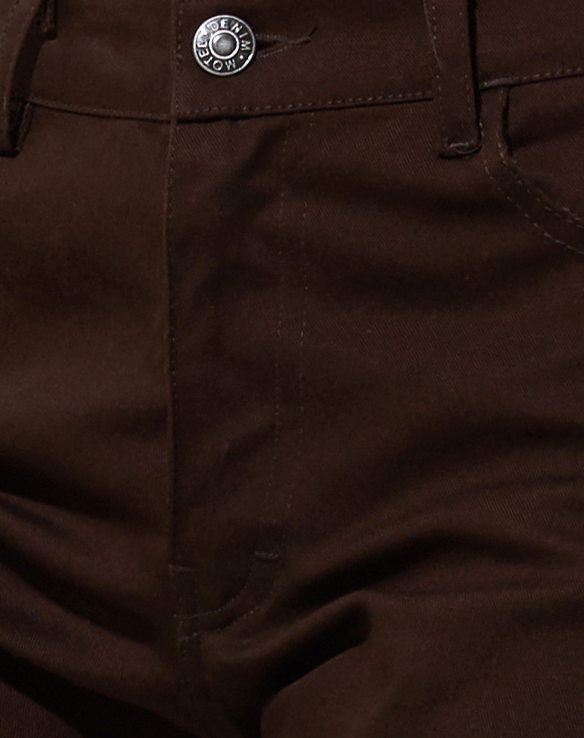 Jopan Flare Trouser in Twill Bitter Chocolate-Nico Sky