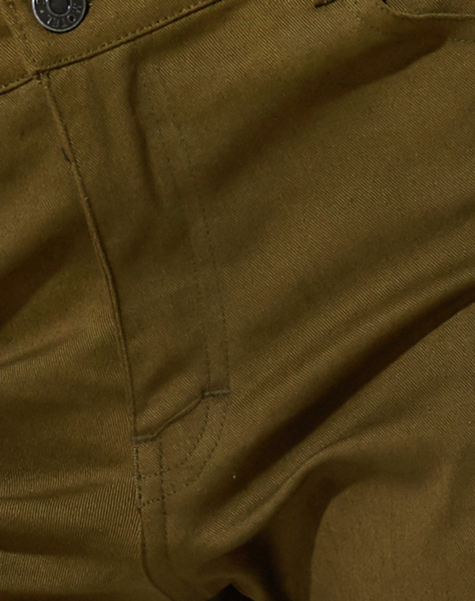 Jopan Trouser in Twill Dark Olive-Nico Sky