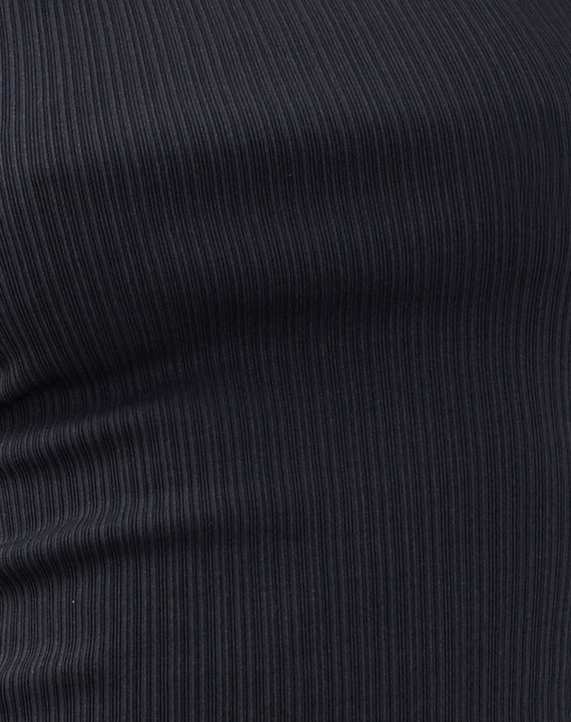 Jordin High Neck Jersey Top in Ribbed Ocean Storm-Nico Sky