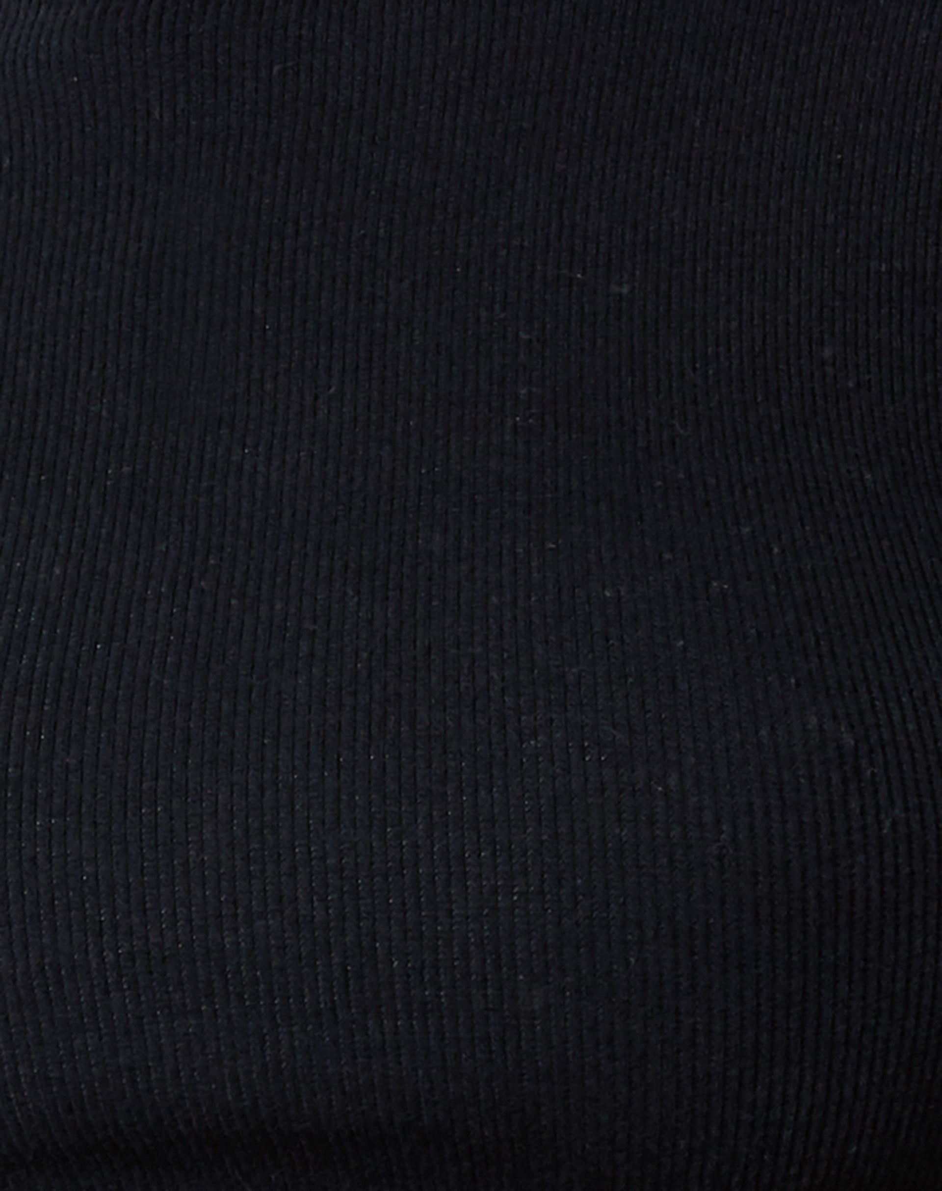 Jorja Crop Top in Rib Black-Nico Sky