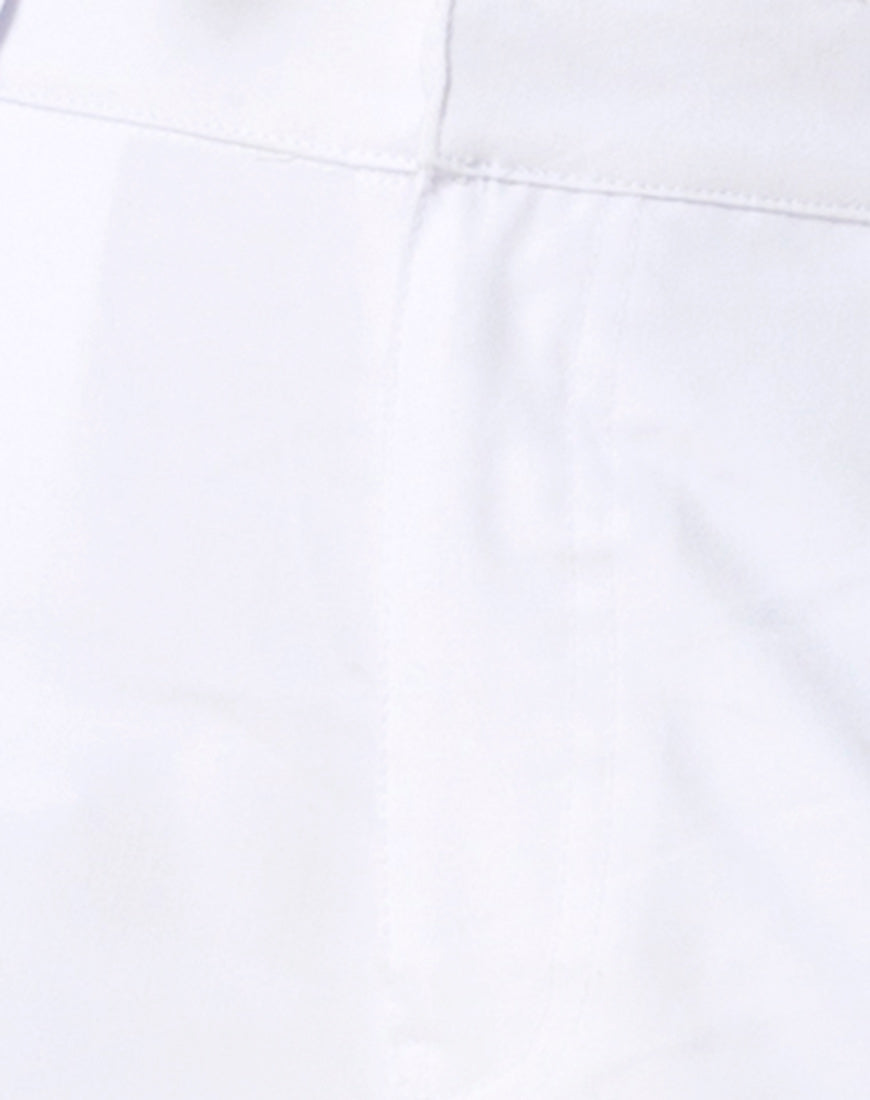 Jubie Cargo Trouser in White Drill-Nico Sky