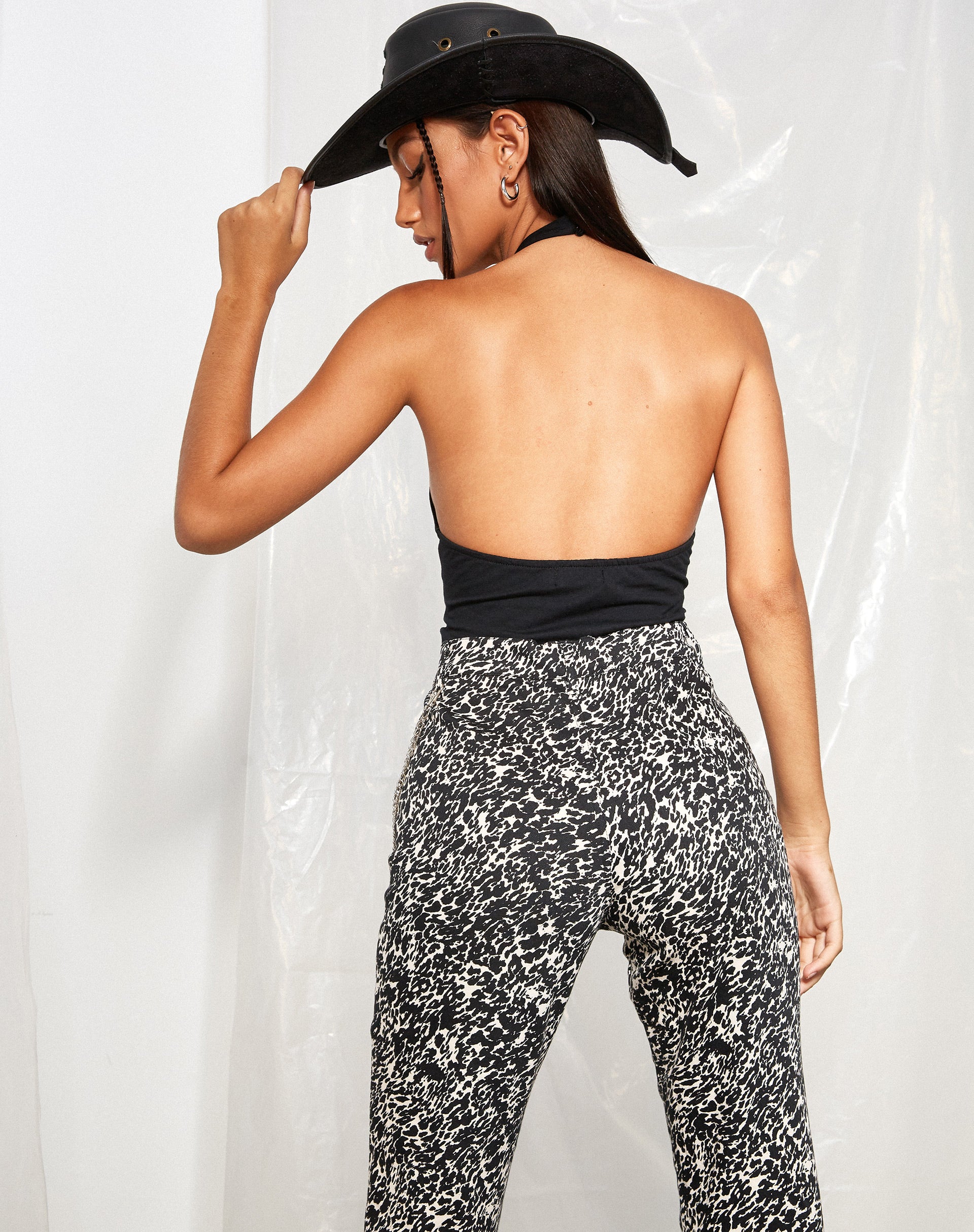 Keigh Cutout Bodice in Black-Nico Sky