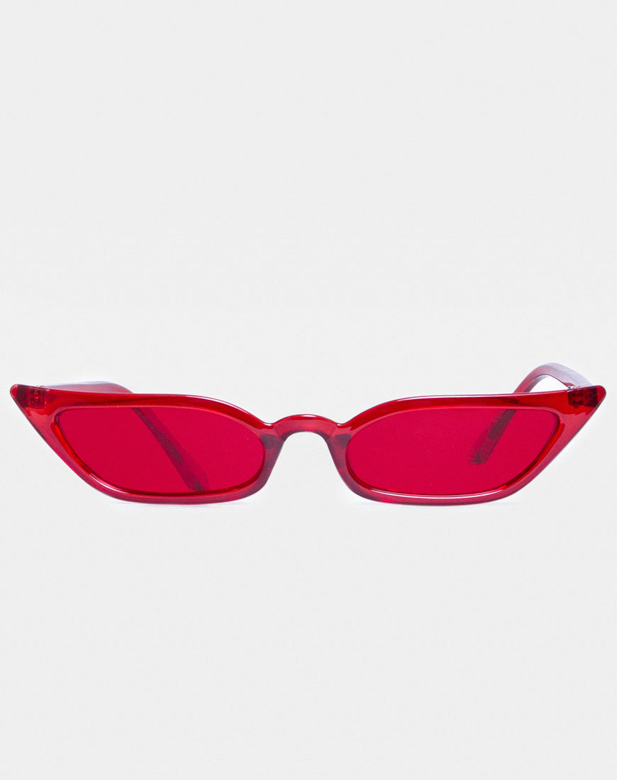 Kendal Sunglasses in Red-Nico Sky