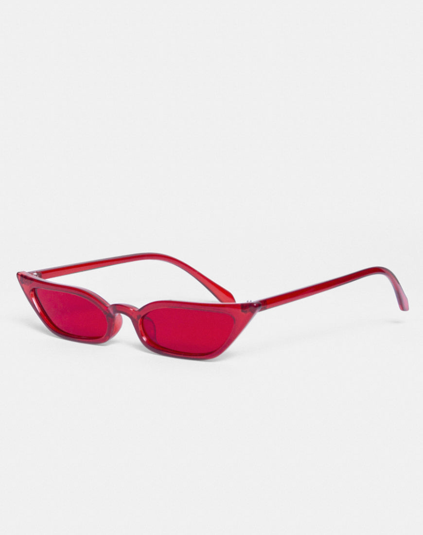 Kendal Sunglasses in Red-Nico Sky