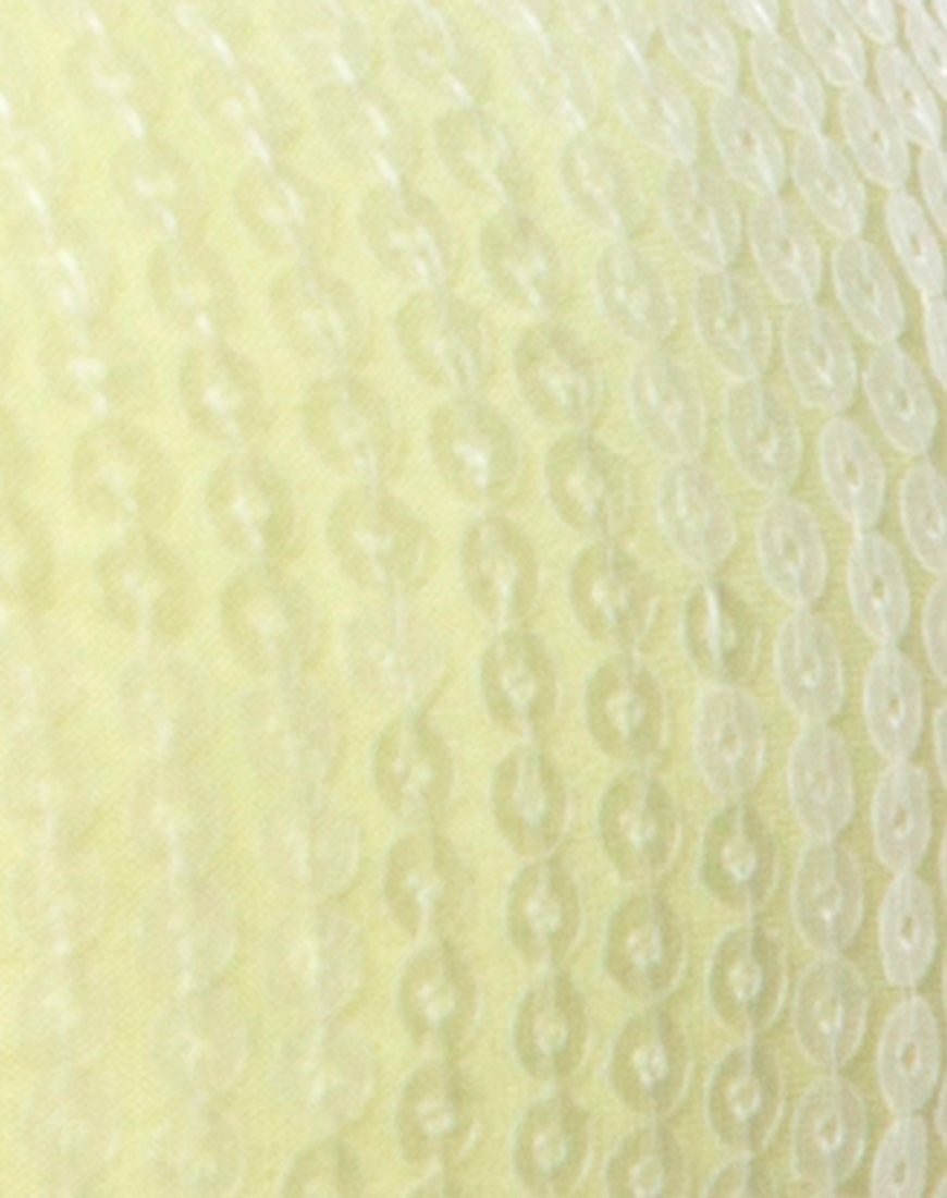 Kim Crop Top in Pistachio with Clear Sequin-Nico Sky