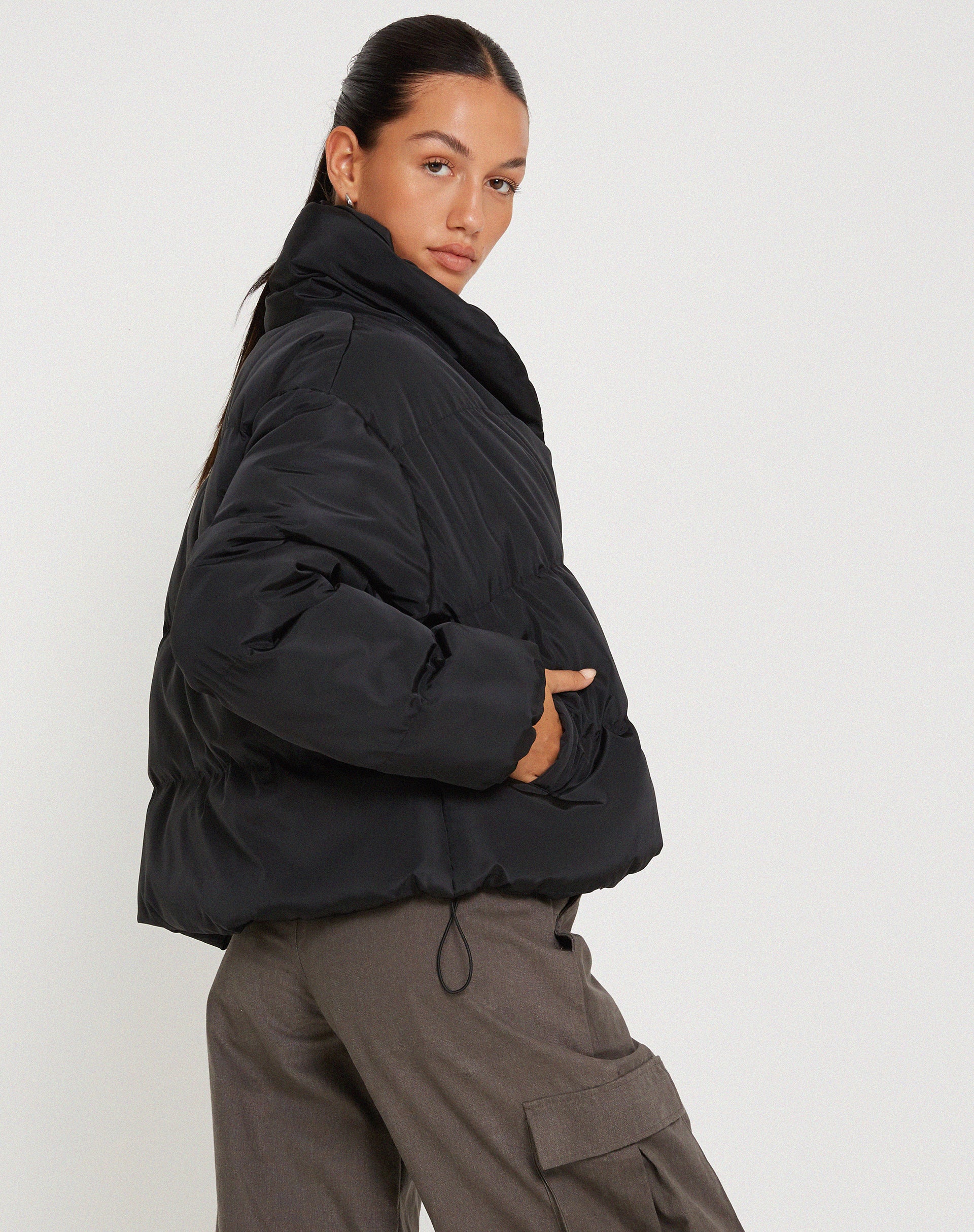 Kimbu Jacket in Black-Nico Sky