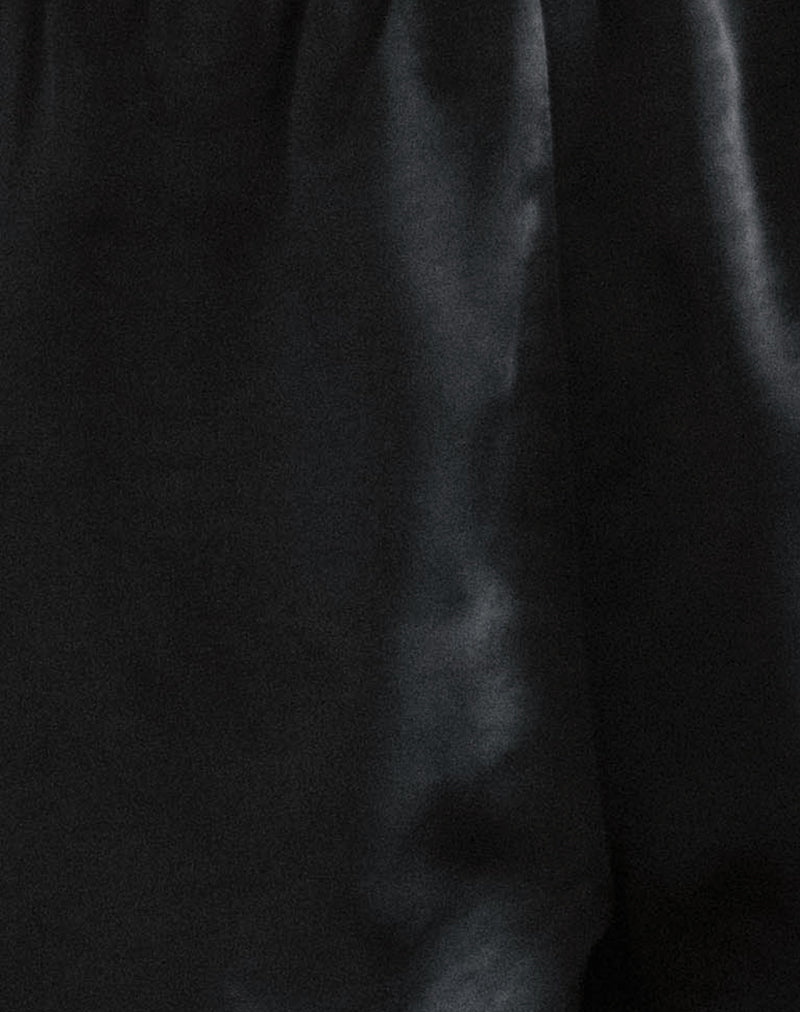 Tega Shorts In Black with Black Lace-Nico Sky