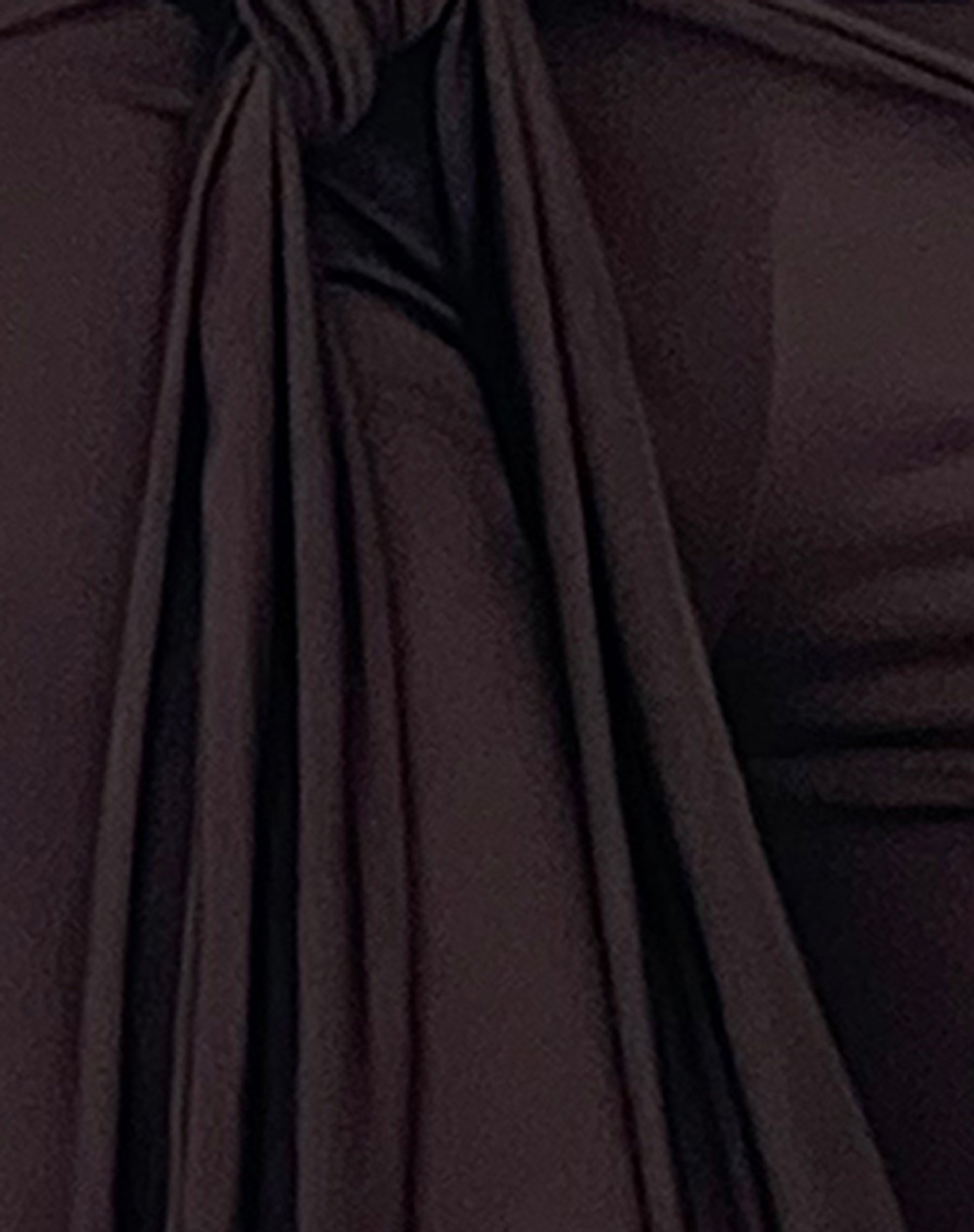 Effy Capri Trousers with Wrap Waistband in Mocca-Nico Sky