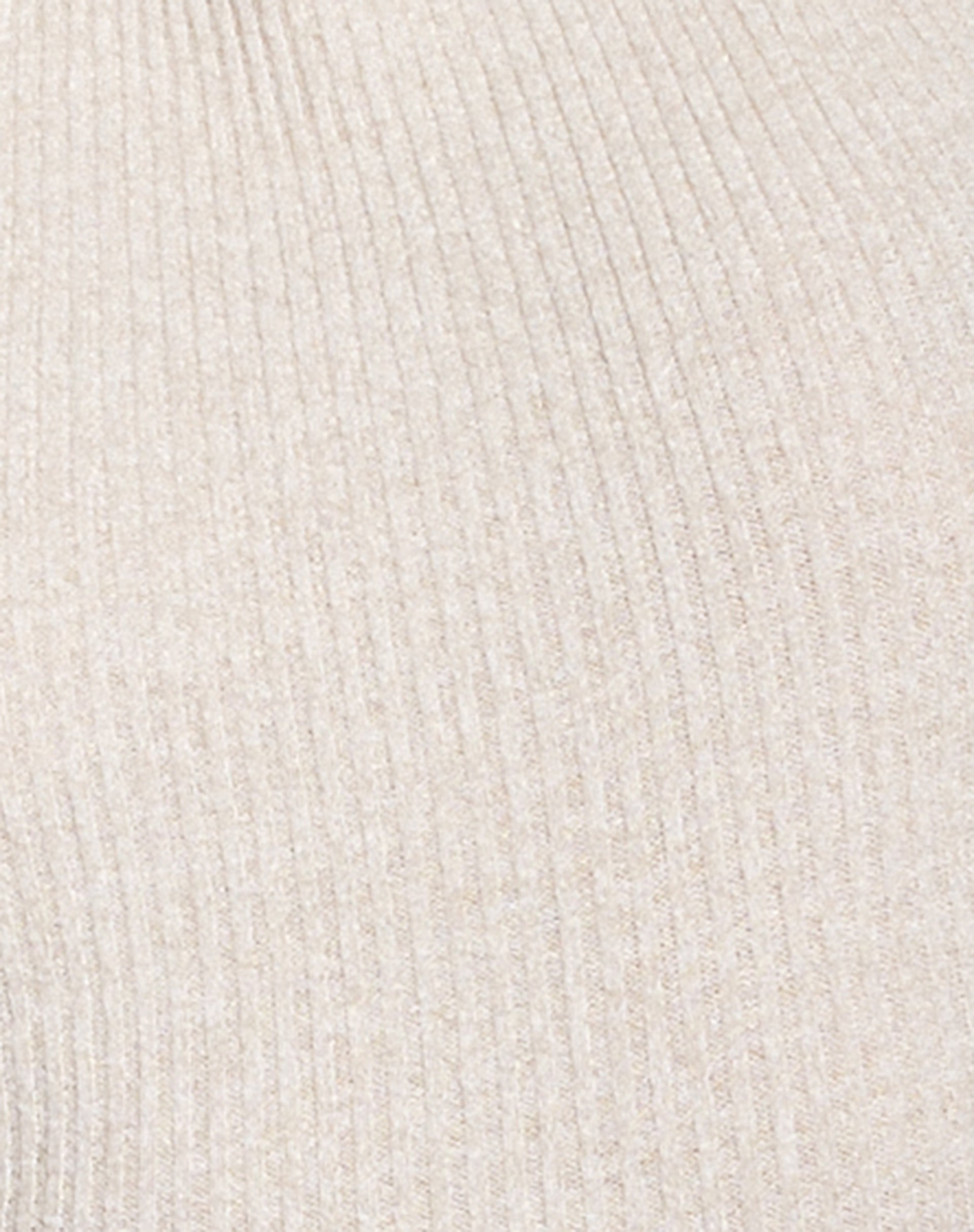 Lacy Crop Top in Rib Oatmeal-Nico Sky