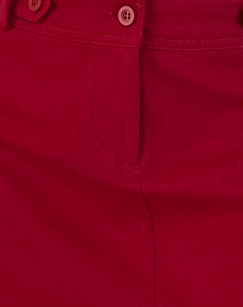 Lavonne Mini Skirt in Red-Nico Sky