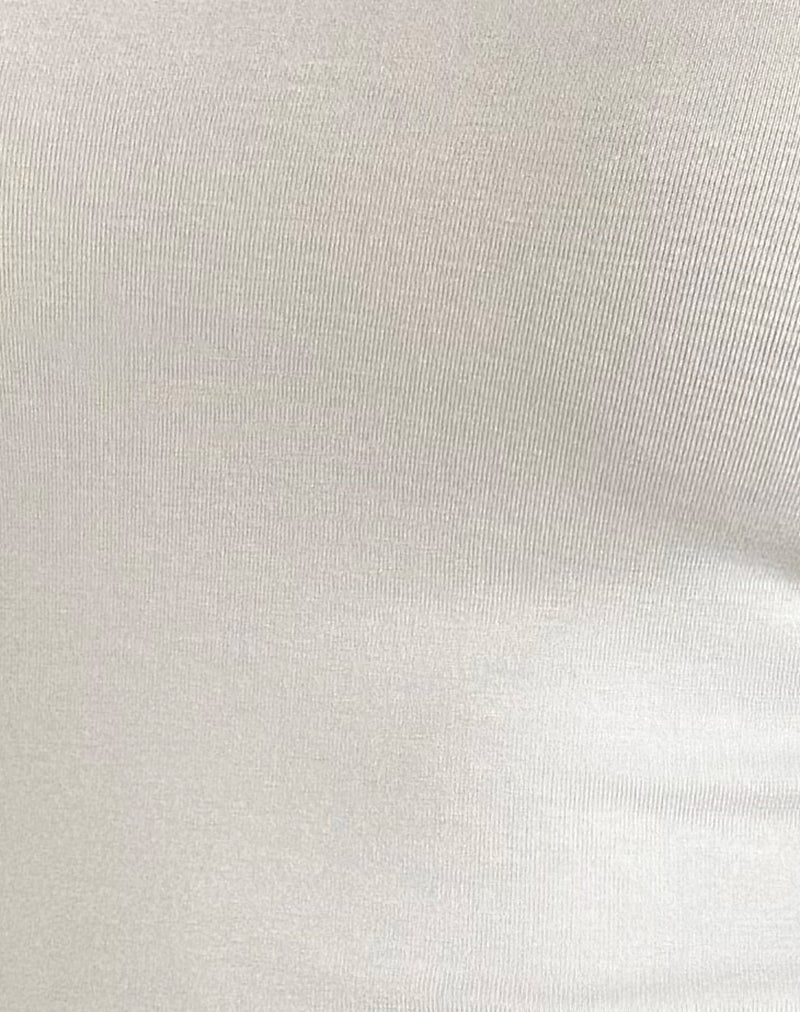 Layti Halterneck Top in Off White-Nico Sky