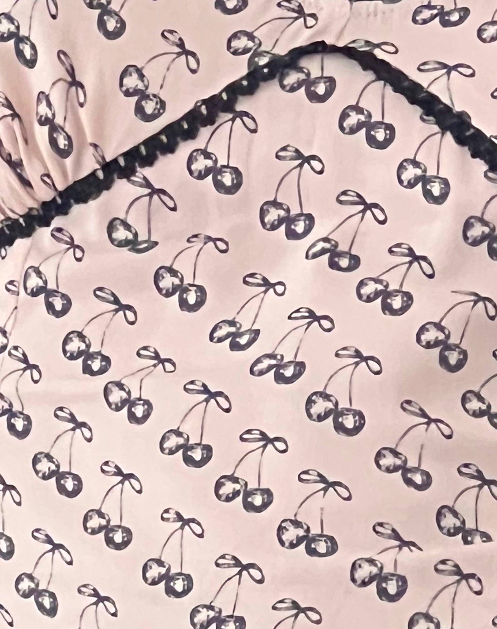 Laz Top in Cherry Pink Sketch Print-Nico Sky